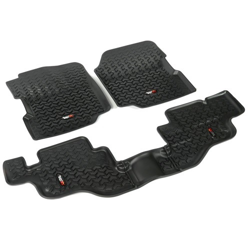 Jeep CJ Wrangler YJ Set Fußmatten Gummimatten Fußraumwannen