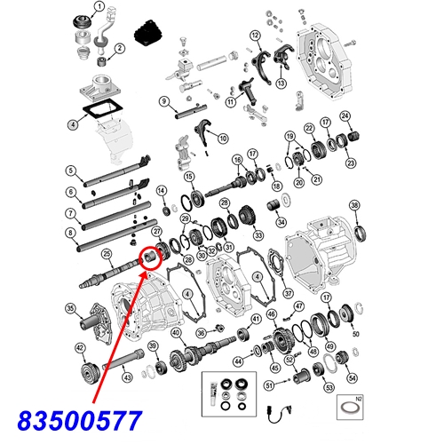 Jeep Cherokee XJ Nadellager Käfig Rollenlager Lager vom 2. Gang AX4 AX5 Schaltgetriebe 84-01