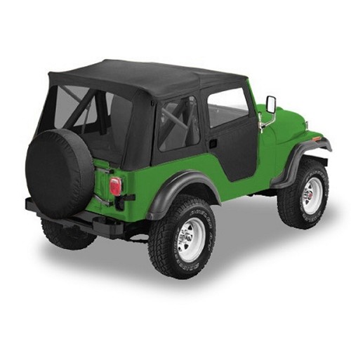 Jeep CJ5 Supertop Softtop Verdeck incl. teilbare Türen Black Crush Denim Bestop 55-75