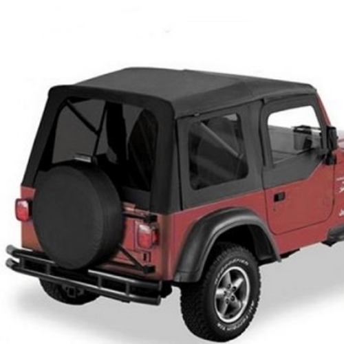 Jeep Wrangler TJ Supertop Softtop Verdeck inkl. Aufsteckfenster Black Denim Bestop 96-06