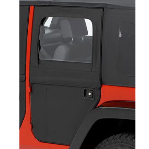 Jeep Wrangler JK 4-türer Unlimited Set teilbare Türen hinten Black Twill Textil 3-lagig Bestop 07-18