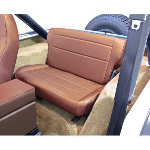 Jeep CJ Wrangler YJ Sitzbank Rücksitzbank Sitz klappbar TAN Denim 76-95