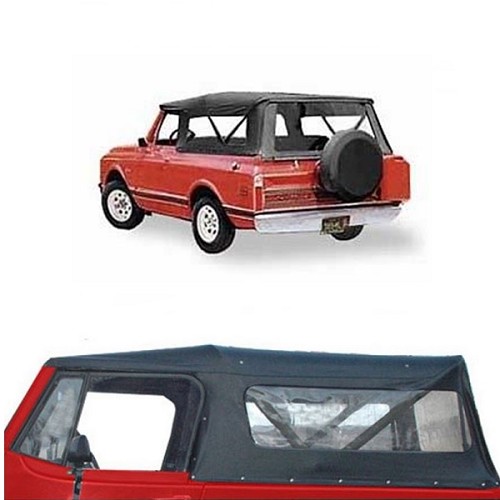 Jeep Jeepster Commando Verdeck Tigertop Black Crush Bestop 67-73
