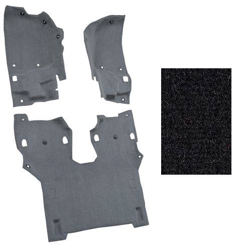 Jeep Wrangler JL 2türer Orginal Style Teppich Komplett Set Fussraum vorne & hinten schwarz 18-