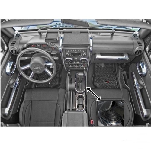 Jeep Wrangler JK 2türer Satz Decor Blenden Innendecorblenden Chrom Schaltgetriebe 07-10