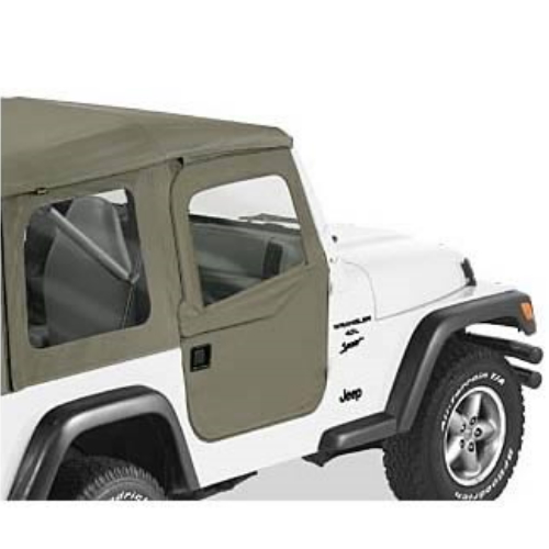 Jeep Wrangler TJ Satz teilbare Türen Supertop Doors Khaki Denim Bestop 96-06