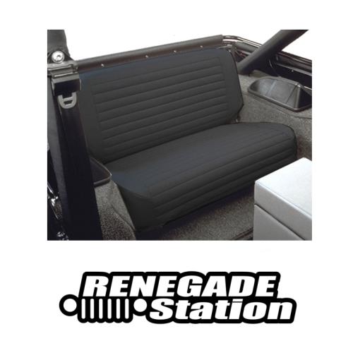 Jeep CJ Sitzbezüge Sitzbezug hinten schwarz Denim Bestop 65-86