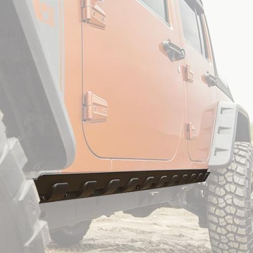 Jeep Wrangler JK 4-türer Body Armor Set Schwellerschutz Schwellerleiste Polycarbonat matt schwarz 07-18
