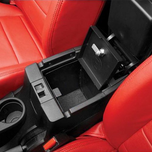 Jeep Wrangler JK Stahlkassette Safe Staubox Stahl Mittelkonsole abschließbar Bestop 11-