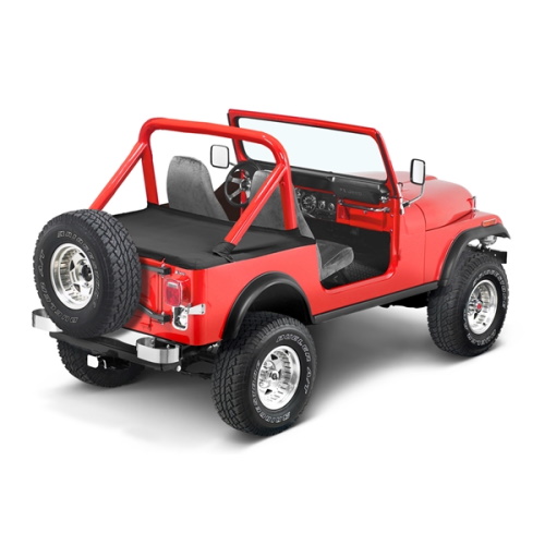 Jeep CJ Duster Deck Cover Abdeckung Heckabdeckung Hardtop schwarz Denim Bestop 81-86