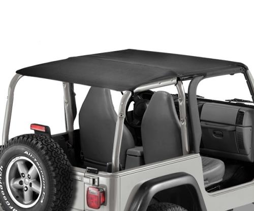 Jeep Wrangler TJ Safari Bikini Top strapless Style schwarz Black Denim Bestop 96-02