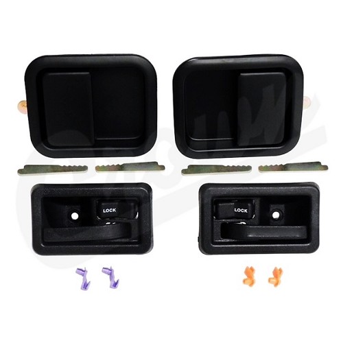 Jeep CJ CJ5 CJ7 CJ8 Türgriff Set außen & innen schwarz für V