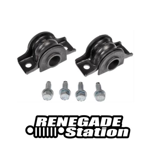 Jeep Commander XH XK Set Schellen mit Stabigummis Ø33mm und Schrauben Stabi vorne Bj. 06-10
