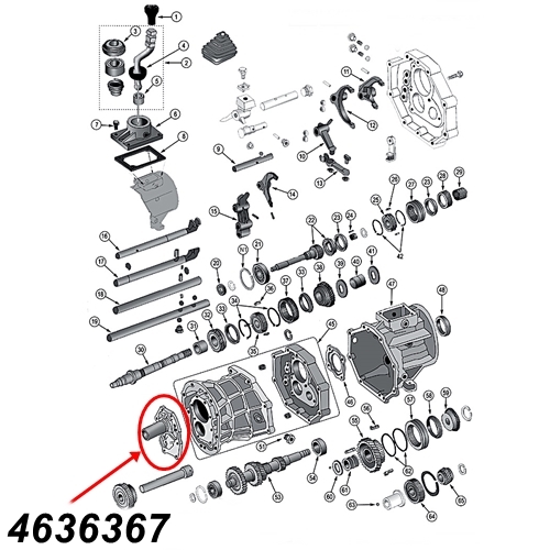 Jeep Wrangler YJ Lagerhalter Gehäuse Deckel vorne AX15 Schaltgetriebe 92-93