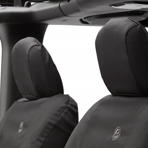 Jeep Wrangler JL 2-türer Set Sitzbezüge Sitzbezug vorne Schwarz Diamond LHD Bestop 18-