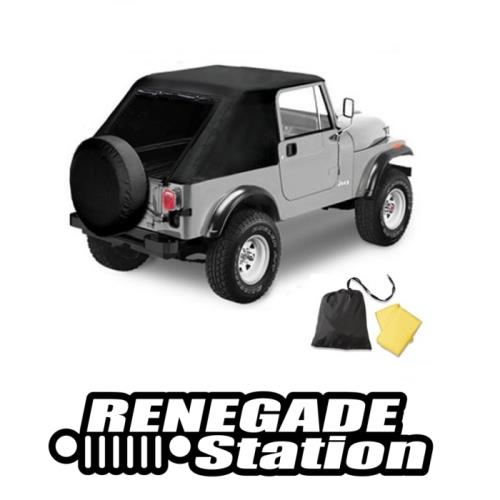 Jeep Wrangler YJ Emergency Top Notfall Softtop Cover Pavement Ends 87-91