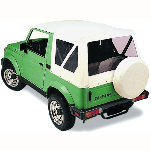 Suzuki Samurai Radhülle Reserveradhülle Ersatzradhülle Ersatzradabdeckung White Crush (26.5" x 7.5") Bj. 88-94