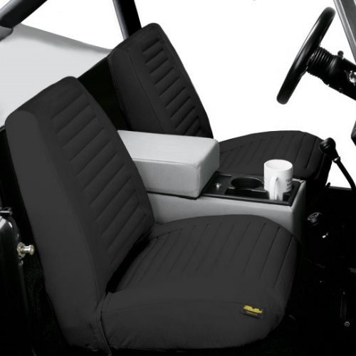 Jeep CJ CJ5 CJ7 Sitzbezüge Sitzbezug vorne schwarz Low back Bestop 65-80