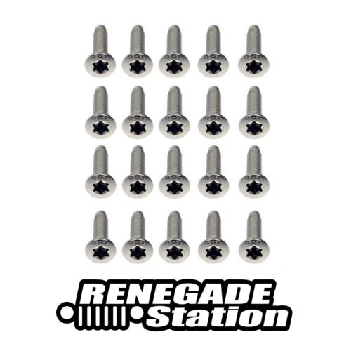 Jeep Wrangler JK 20er Edelstahl Torx Schrauben Set Scharnier Türscharnier Tür vorne & hinten 35mm 07-18