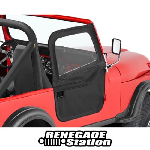 Jeep CJ CJ7 teilbare 2teilige Türen Supertop Doors Black Denim Bestop 76-80