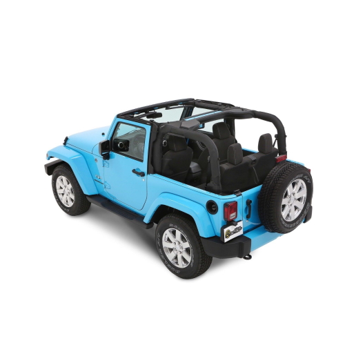 Jeep Wrangler JK 2-türer Trektop NX Plus Softtop Verdeck schwarz Diamond Bestop 07-18