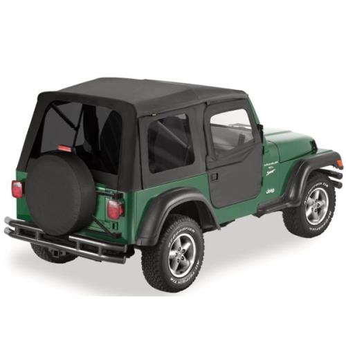 Jeep Wrangler TJ Supertop Verdeck Softtop inkl. teilbare Türen getönten Scheiben Black Denim 96-06