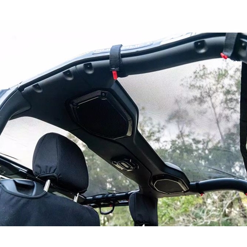 Jeep Wrangler JL 2-türer Eclipse Bikini Top Mesh Schwarz Safari Style 18-25