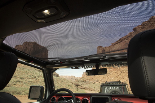 Jeep Gladiator JT Eclipse Bikini Top vorne Mesh schwarz 19-