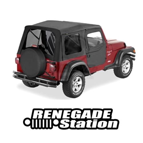 Jeep Wrangler TJ Supertop Verdeck Softtop inkl. teilbare Türen getönte Scheiben Black Diamond 96-06