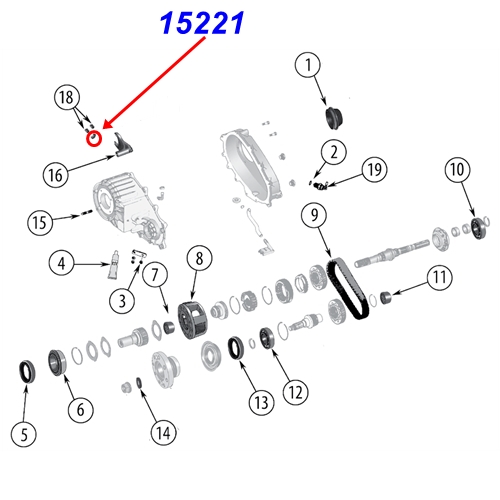 Jeep Wrangler JK mittlere Schaltführung für die Mode Schaltgabel NV241OR Verteilergetriebe 07-18