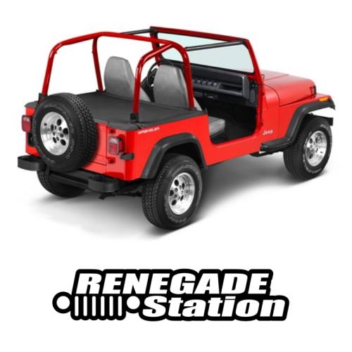 Jeep Wrangler YJ Duster Deck Cover Abdeckung Laderaum Hardtop Model schwarz Bestop 92-95