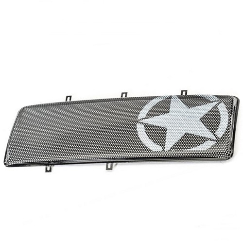 Jeep Wrangler JK Militär Stern Look Einsatz für Spartan Kühlergrill Frontgrill Rugged Ridge 07-18