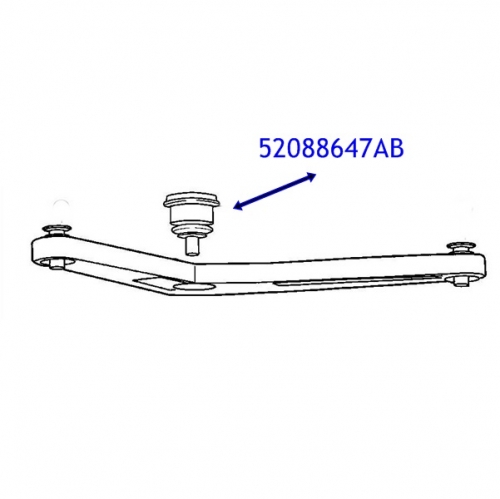Jeep Cherokee Liberty KJ Traggelenk Kugelgelenk Kugelkopf für Querlenker hinten oben 02-07