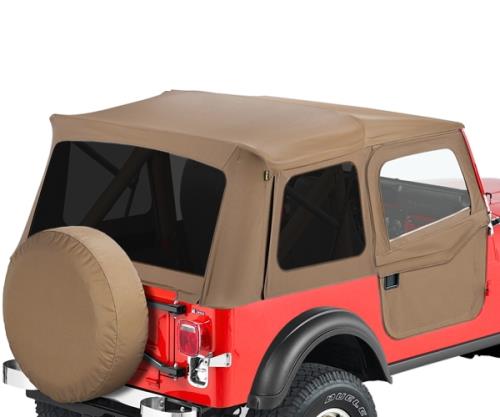 Jeep CJ7 Wrangler YJ Supertop Softtop Verdeck getönte Scheiben inkl. teilbarer Türen Spice Denim 80-95
