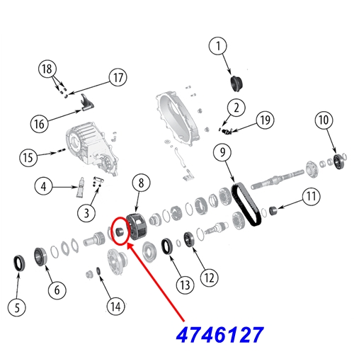 Jeep Wrangler TJ Rollenlager vorne Eingang NV241OR Verteilergetriebe 03-06