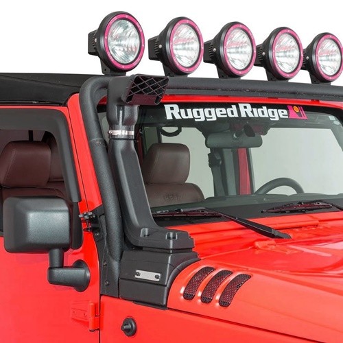 Jeep Wrangler JK 2,8 CRD XHD Modular High & Low Mount Schnorchel System Ansaugschnorchel Rugged Ridge 07-18