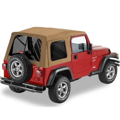 Jeep Wrangler TJ Classic Softtop Supertop Verdeck Braun Denim getönte Scheiben Bestop 96-06