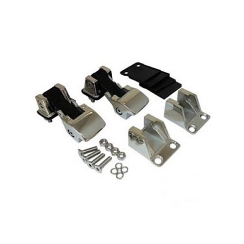 Jeep CJ Wrangler YJ Haubenhalter Set Haubenhaken Edelstahl i