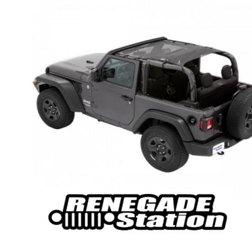 Jeep Wrangler JL 2-türer Sun Bikini Top Sonnenschutz Safari Style Mesh Bestop 18-