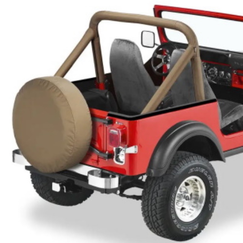 Jeep CJ Überrollbügel Polster Überrollbügelpolster TAN Denim Bestop 80-86