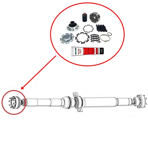 Jeep Gand Cherokee WK2 WH WK Kardanwellengelenk Rep Set Gelenk vorne für hintere 8 Bolt Kardanwelle 11-18