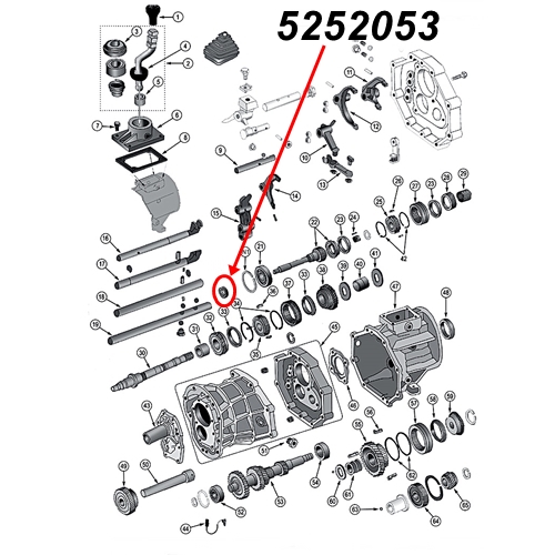 Jeep Wrangler YJ Simmerring Eingangswelle AX15 Schaltgetriebe Bj. 88-95