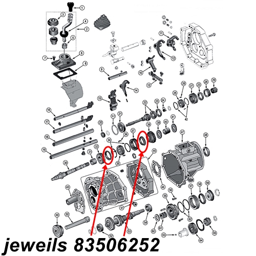 Jeep Cherokee XJ ein Synchronring 1. & 2. Gang AX15 Schaltgetriebe Mopar 88-99
