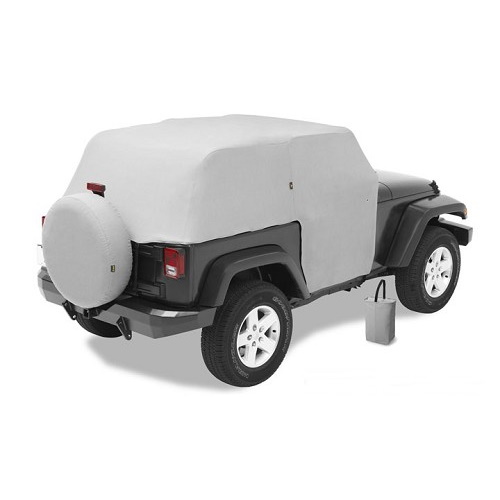 Jeep Wrangler JK 2türer All Weather Trail Cover Regenschutz Abdeckung Schutzplane Grau Bestop 07-18