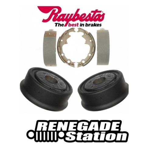 Jeep Cherokee XJ Satz Bremstrommeln mit Bremsbeläge 9" Bremse hinten Raybestos 90-01