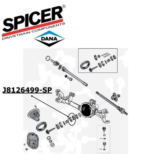 Jeep Wrangler JK Kegelradlager Satz außen Dana 30 & 44 Vorderachse Spicer 07-18