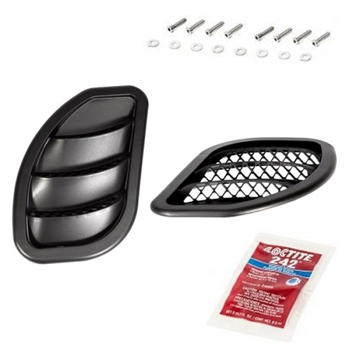 Jeep Wrangler JK Lufthutze für die Motorhaube Satz links & rechts schwarz Daystar 07-18