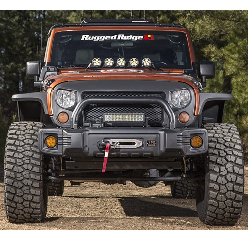 Jeep Wrangler JK Spartacus Stahl Stubby Stoßstange Stoßfänge