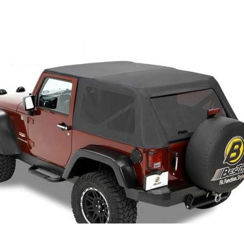 Jeep Wrangler JK 2türer Classic Trektop Verdeck Softtop Black Diamond Bestop 07-16
