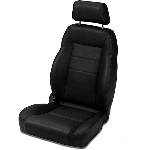Jeep CJ Wrangler YJ TJ Sitz Beifahrersitz Trailmax II Pro Schwarz Crush Bestop 76-06